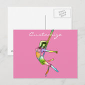 Carte Postale Fitness aérienne Yoga Thunder_Cove (Devant / Derrière)