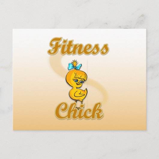 Carte Postale Fitness Chick (Devant)