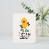 Carte postale Fitness Chick (Debout devant)