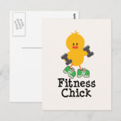 Carte postale Fitness Chick (Devant / Derrière)