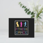 Carte Postale Fitness Dance Gym Dancing Workout Sport Idée cadea (Debout devant)