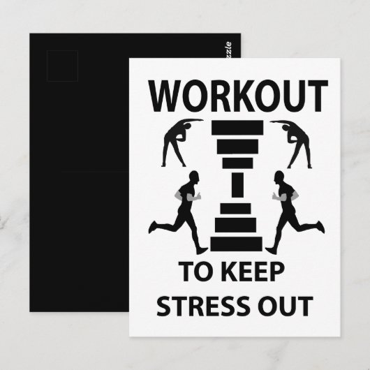 Carte Postale Fitness Exercice Salle De Sport (Devant / Derrière)