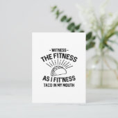 Carte Postale Fitness Taco (Debout devant)