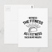 Carte Postale Fitness Taco (Devant / Derrière)