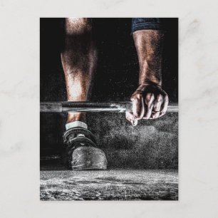 Carte Postale Fitness Weightlifting Gym entraînement