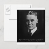 Carte Postale Fitzgerald "Deux âmes" & Citer Tee - shirts et cad (Devant / Derrière)