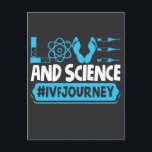 Carte Postale FIV Guerrier Science Transfert Jour Infertilité<br><div class="desc">Ce FIV Warrior Design est le cadeau parfait pour l'infertilité de jour de transfert avec la citation Love Science.</div>