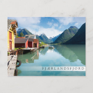 Carte Postale Fjaerpayfjord paysage de fjord en Norvège