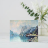 Carte Postale Fjord en Norvège peinture par Lev Lagorio (Debout devant)