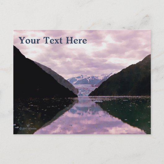 Carte Postale Fjord Glacier (Devant)