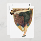 Carte Postale Flacon avec Emblème de paon (Devant / Derrière)