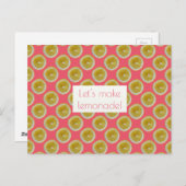 Carte Postale Flacons de citron Faisons de la limonade (Devant / Derrière)