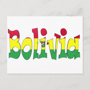 Carte Postale Flag de Bolivia