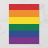 Carte Postale Flag de Rainbow (Devant)