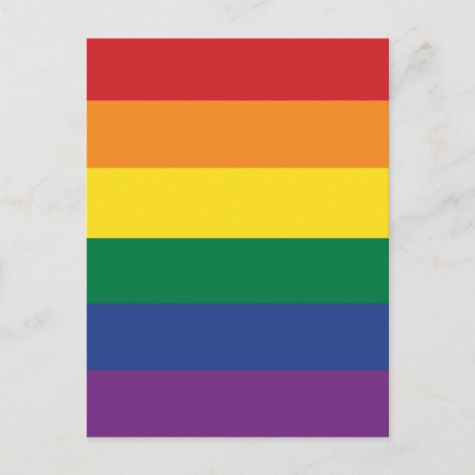 Carte Postale Flag de Rainbow (Devant)