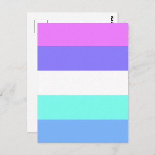Carte Postale Flag de Spectrasexual (Devant / Derrière)