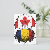 Carte Postale Flag des Trots du Canada (Debout devant)