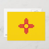 Carte Postale Flag du Nouveau-Mexique (Devant / Derrière)