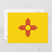 Carte Postale Flag du Nouveau-Mexique (Devant / Derrière)