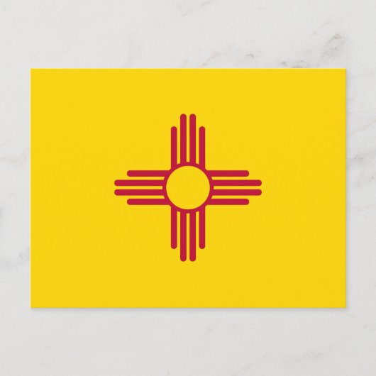 Carte Postale Flag du Nouveau-Mexique (Devant)