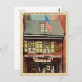 Carte Postale Flag House, Arch Street, Philadelphie, P.A. (Devant / Derrière)