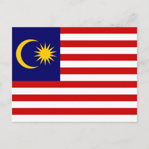 Carte Postale Flag malaisien