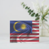 Carte Postale Flag malaisien (Debout devant)