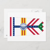 Carte Postale Flag of Tampa, Floride (Devant / Derrière)