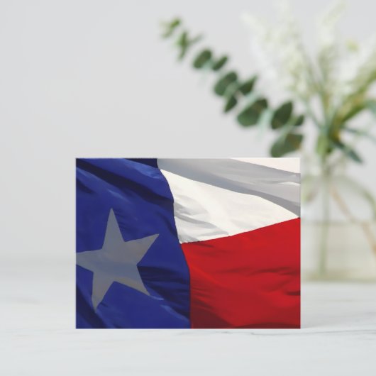 Carte Postale Flag of Texas Pop Art (Debout devant)
