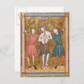 Carte Postale Flagellation de "Psautier a l'Usage de Paris" (Devant / Derrière)