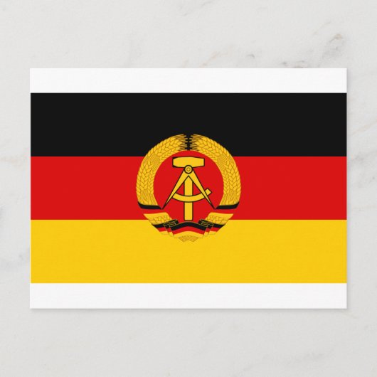 Carte Postale Flagge der DDR - Drapeau de la RDA (Allemagne de l (Devant)