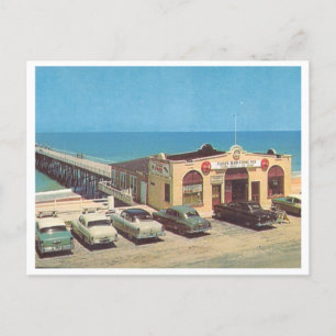 Carte Postale Flagler Beach, Floride quai de pêche vintage année