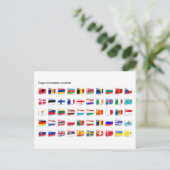Carte Postale Flags of European country (Debout devant)