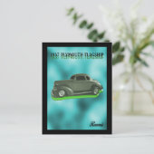 CARTE POSTALE FLAGSHIP DE PLYMOUTH 1937 (Debout devant)