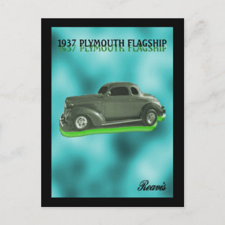 CARTE POSTALE FLAGSHIP DE PLYMOUTH 1937