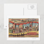 Carte Postale Flagstaff, Arizona - Scènes de grandes lettres (Devant / Derrière)