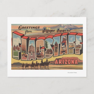 Carte Postale Flagstaff, Arizona - Scènes de grandes lettres