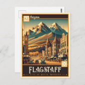 Carte Postale Flagstaff, Arizona | VINTAGE (Devant / Derrière)
