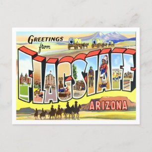 Carte postale Flagstaff, Arizona Vintage Big Lette