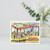 Carte postale Flagstaff, Arizona Vintage Big Lette (Debout devant)