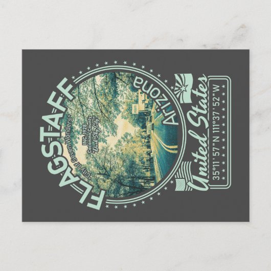 CARTE POSTALE FLAGSTAFF - ETAT D'ARIZONA (Devant)