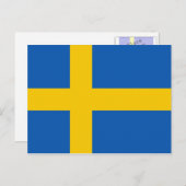 Carte postale Flah Suède (Devant / Derrière)