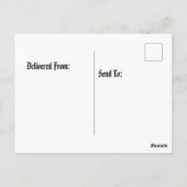 Carte Postale flamant cubiste (Dos)