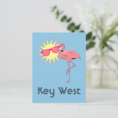 Carte Postale Flamant de Key West (Debout devant)