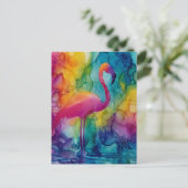 Carte Postale Flamant Prisme (Debout devant)