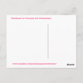 Carte postale Flamant rose (Dos)