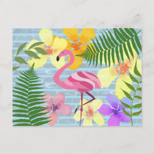Carte Postale Flamant rose
