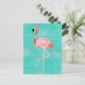 Carte Postale Flamant rose (Debout devant)