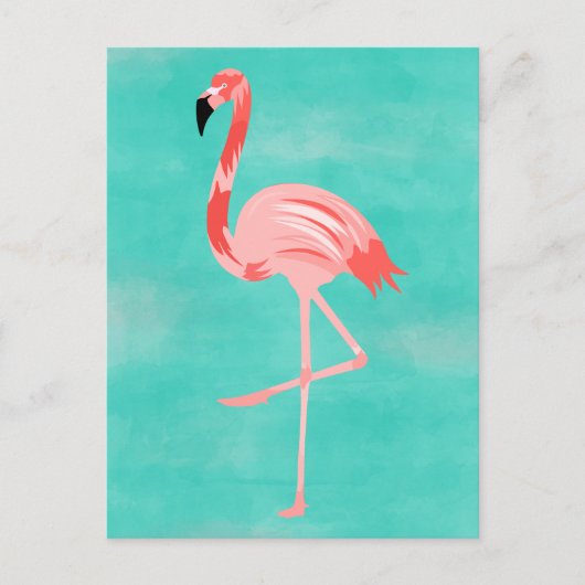 Carte Postale Flamant rose (Devant)