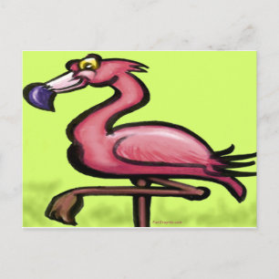 Carte Postale Flamant rose
